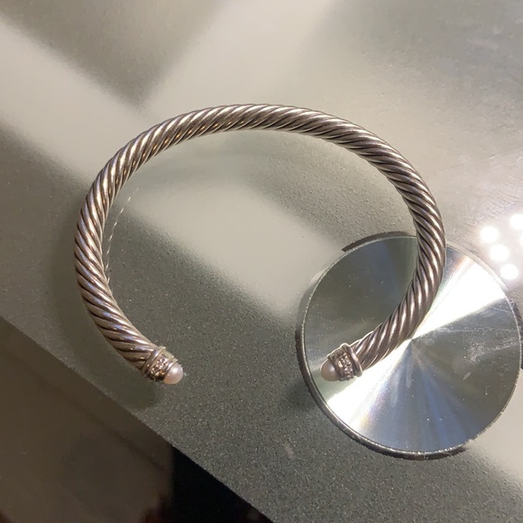 David Yurman Cable Classics Bracelet with Pearls & Diamonds - Picture 3 of 3